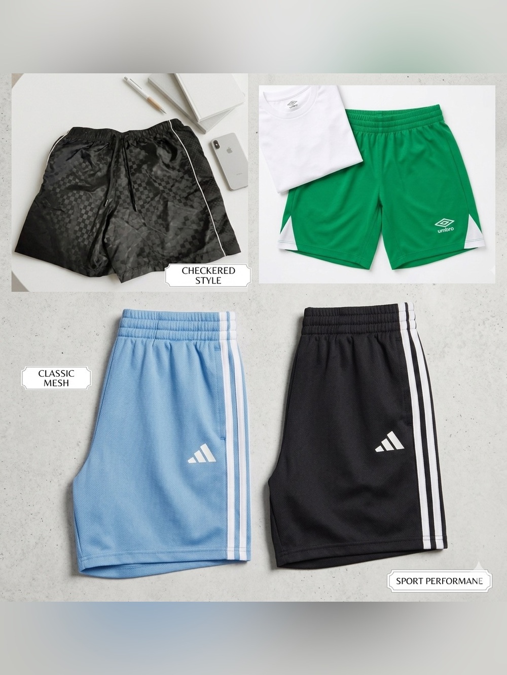 Bundle of 4 athletic big boy shorts.